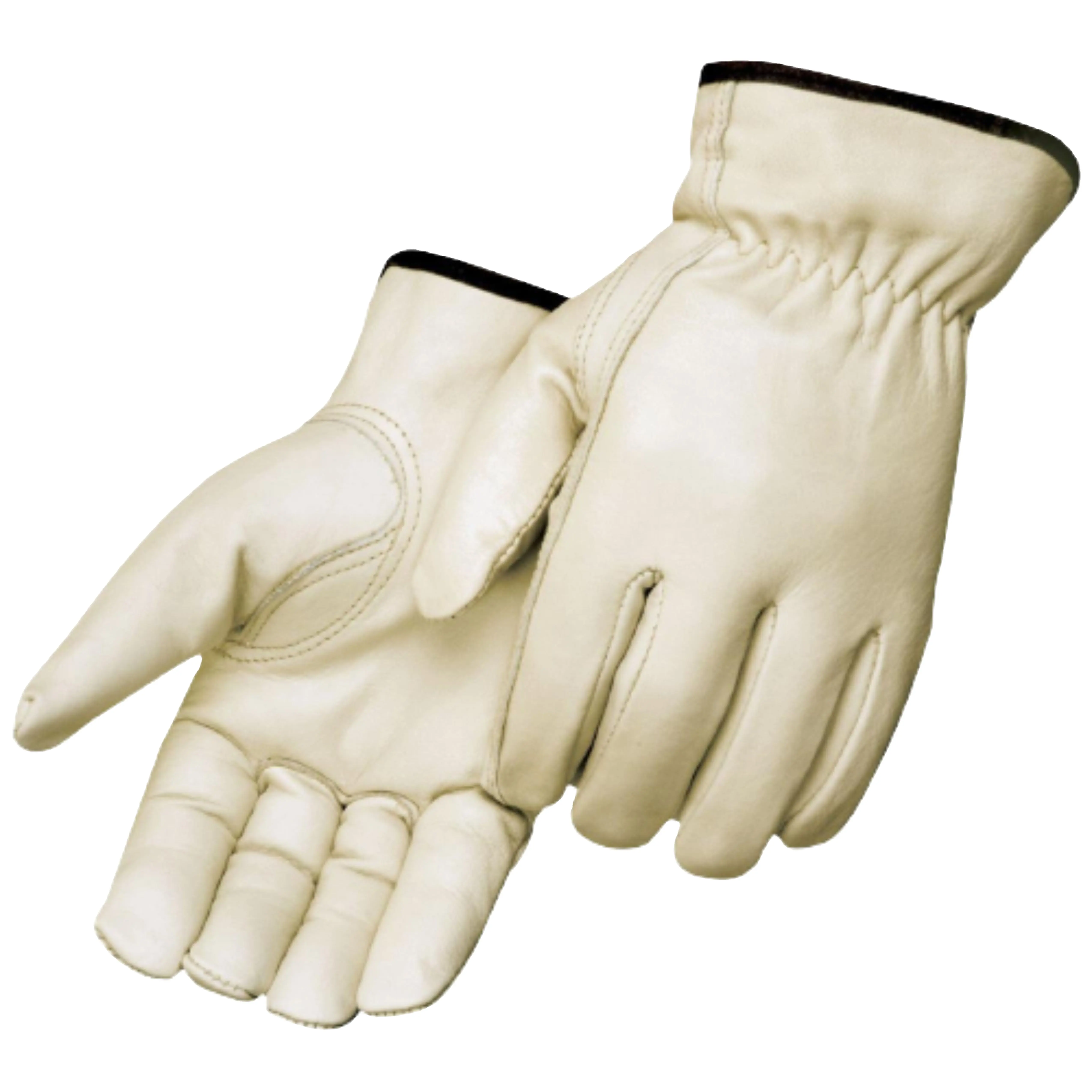 Guantes de conducción de cuero de grano de piel de vaca, guantes de manejo DE TRABAJO DE SEGURIDAD INDUSTRIAL personal suaves y cómodos de larga duración