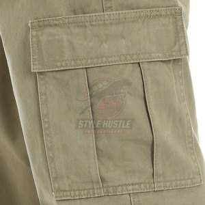 Pantalones Cargo para Hombre, Lavados, para Uso en Exteriores, Ropa Deportiva, Ligeros, 100% Algodón - Product Image 6