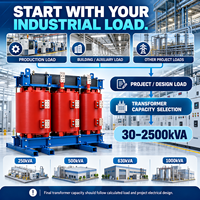 Transformateur industriel sec triphasé 30-2500 kVA 10 kV 11 kV 400 V pour distribution d'énergie en usine 50 Hz – Transformateur élévateur