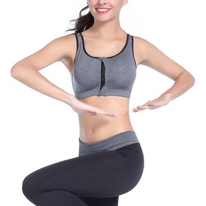 Sujetador deportivo sexy con cremallera frontal 2026 para mujer, profesional, a prueba de golpes y transpirable, sin aros, para correr, yoga, Pakistán - Product Image 3