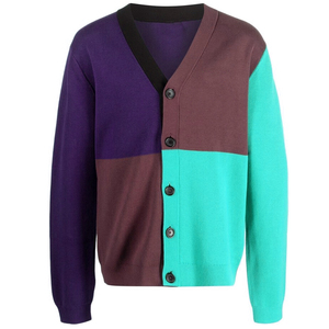 Pull en laine et acrylique noir tricoté, style décontracté, col en V, broderie, boutons, séchage rapide, pour femmes, idéal pour les sororités et fraternités universitaires - Product Image 4