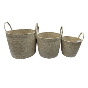 Macetas y Cestas de Almacenamiento Multifuncionales Hechas a Mano con Tela Tejida Ecológica, Floreros Plegables - Product Image 5