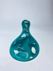 Cuillères en résine faites à la main, écologiques, ensemble de serveurs à salade en provenance d'Inde, vente en gros, ustensiles multicolores, artisanat - Product Image 4