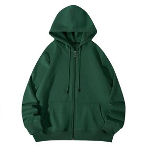 Latest Style New Arrival Luxury <b>Thick</b> <b>Fleece</b> 340g Cotton Quality Men's Winter Casual Streetwear Zipper-Up Quick Dry Hoodie 100% - Product Image 4
