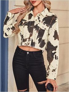 Chaqueta de Cuero Tipo Bomber para Mujer ROMEO INDUSTRY, con Bajo sin Rematar, Manga Larga, Bolsillos con Botones, Transpirable, Ecológica, Tejida, para Invierno - Product Image 5