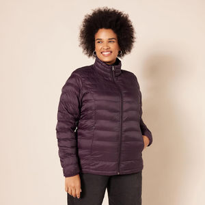 Parka matelassée ample pour femme, longue, en coton respirant, à capuche tricotée, chaude pour l'hiver - Product Image 3