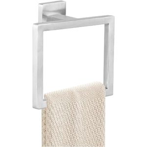 Portasciugamani Quadrato in Acciaio Inox SUS 304 dal Design Moderno, Porta Asciugamani Ispessito con Pratici Supporti per il Bagno - Product Image 1