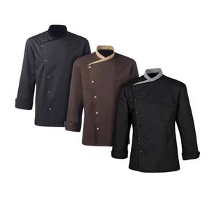 Uniforme para Personal de Cafetería, 100% Algodón, Manga Larga, Ropa de Trabajo Transpirable para Restaurante, Cafetería, Suministro al por Mayor OEM - Product Image 4