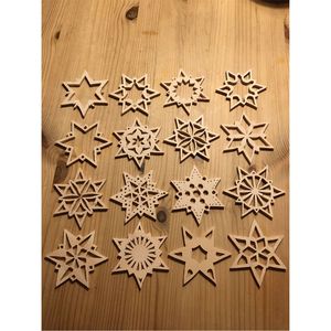Adorno Navideño de Madera Personalizado, Copo de Nieve Cortado con Láser, Colgante con Nombre Personalizado para Árbol, Decoración Navideña para el Hogar y Fiestas - Product Image 6
