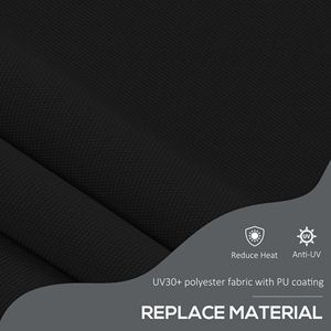Tenda da Sole Retrattile Manuale Nera Elegante 65 x 4 m, Autoportante, Protezione UV 5m per Finestre, Porte e Terrazze, Facile Installazione Senza Viti - Product Image 6