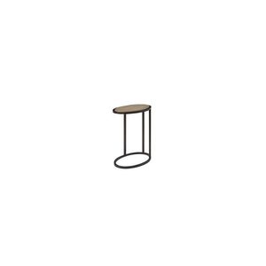 Tavolino da Comodino in Metallo/Legno Toffee, Design Elegante - Product Image 1
