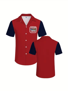 Camisa de Manga Corta a Rayas para Hombre, de Alta Calidad, Casual, con Botones, Transpirable, Ligera, Corte Regular, Moda de Verano, Antiarrugas - Product Image 3