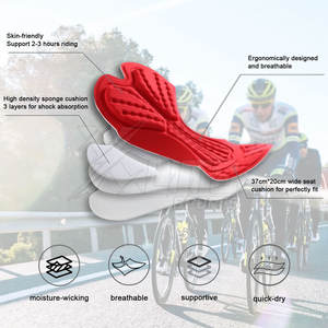 Pantalones Cortos de Ciclismo para Hombre, Ligeros, Duraderos y de Alta Elasticidad, para Correr, Andar en Bicicleta y Ciclismo de Larga Distancia - Product Image 6