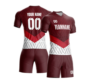 Ensemble d'uniformes de football personnalisés de haute qualité, nouveau design, directement de l'usine, kit d'uniformes de football vierges pour adultes avec impression par sublimation intégrale - Product Image 4