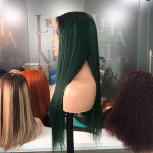 Perruque verte en cheveux humains véritables Extension de cheveux os droit de 6 ''à 30'', meilleur choix pour les extensions de cheveux pour femme - Product Image 4