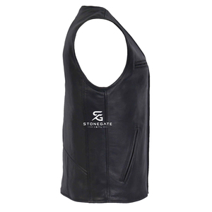 Men's Genuine <b>Leather</b> <b>Vest</b> Adults Wholesale Custom OEM Motorcycle Sleeveless <b>Biker</b> Jacket Vintage Casual Premium Outerwear 2026 - Product Image 2