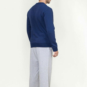 2026 Wholesale Customized Low MOQ Crew Neck Men Casual Style <b>Sweatshirts</b> Winter Wear Solid Color Fashion Wear Men <b>Sweatshirt</b> - Product Image 4