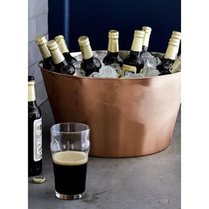 Seau à glace en métal sophistiqué avec couvercle pour le refroidissement du champagne, du vin, de la bière, pour restaurants, hôtels, bars, traiteurs, services de restauration - Product Image 4