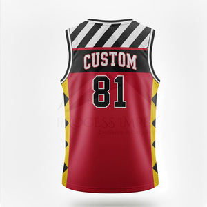 Maillot de basketball en gros avec logo personnalisé, impression par sublimation, uniforme athlétique respirant pour l'entraînement sportif en équipe - Product Image 2