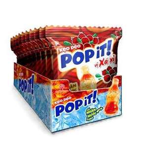 Caramelos Crujientes de Frutas Marrones, Bolas de Goma POPIT, Dulces, Cubos de Frutas, Leche en Polvo con Cacao, Bolsa de 26.6g, Calidad Premium - Product Image 1