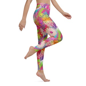 Leggings sans couture tie-dye personnalisés pour femmes, taille haute, effet push-up, extensibles, pour le sport et le yoga - Product Image 5