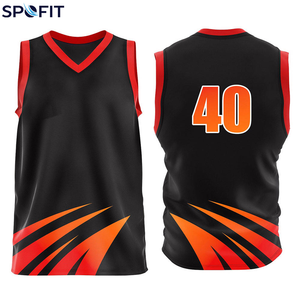 Unisex Professional Basketball Jersey Custom Summer Outfit Breathable 100% Polyester Anti-Bacterial Quick Dry Basketball Jersey - Product Image 3