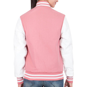 Hot Selling Women's Varsity <b>Jacket</b> with Unique Design Top Trending Sheep Skin Leather Lightweight and Anti-Wrinkle Breathable - Product Image 4