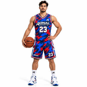 Conjuntos de Uniformes de Baloncesto y Fútbol Personalizados para Hombre, Transpirables, de Secado Rápido, con Tirantes Ajustables, Ropa Deportiva de Poliéster - Product Image 3