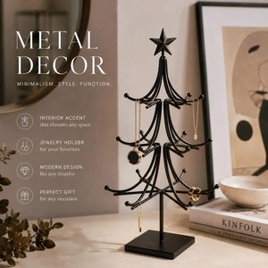 Contemporary Black Metal Christmas <b>Tree</b> Suitable for Multi Purpose Storage and Winter Home Styling Wholesale From India - Product Image 2