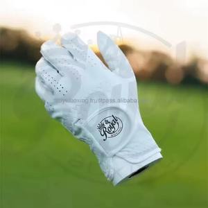 Guantes de Golf Blancos Personalizables Grace Unisex, de Cuero Genuino Suave para Mano Derecha, Aptos para Deportes, Colores y Logotipo Personalizables en la Palma - Product Image 2