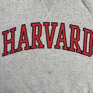 Harvard University Winter Sweatshirt Officially Licensed Polyester/Cotton Fleece Arched <b>Mock</b> <b>Neck</b> Loose Fit Regular Length - Product Image 3