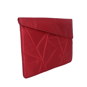 Housse d'ordinateur portable en satin de luxe pour ordinateur portable et notebook |   Étui pour ordinateur portable matelassé géométrique |   Housse d'ordinateur portable OEM personnalisée - Product Image 2
