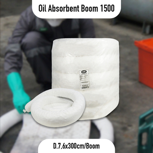 Barrera Absorbente de Aceite Flotante Blanca para Uso Industrial y Portuario - Product Image 3