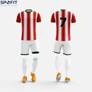 Conjunto de Uniforme de Fútbol Transpirable 100% Poliéster al por Mayor, Impresión por Sublimación, Uniforme Personalizado para Equipo de Fútbol - Product Image 1