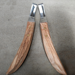 Cuchillo para pezuñas con mango de madera para mano derecha o izquierda, herramientas de herrador, herramientas para recortar pezuñas y reparar herraduras - Product Image 4
