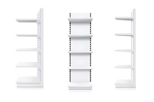 Support d'affichage de vente au détail en métal robuste personnalisé avec 3-4 étagères pour utilisation au sol en magasin - Product Image 2
