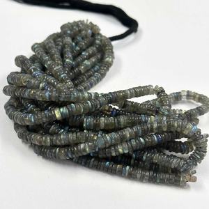 5mm 6mm Natural <b>Labradorite</b> Heishi Tyre Beads Genuine Gemstone Beads Daily Wear Beaded <b>Jewelry</b> For Women Bulk Wholesale Price - Product Image 2