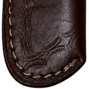 Cuchillo Táctico de Caza Forjado a Mano con Hoja Fija Damascus Tanto y Mango de Resina con Remolinos Rojos y Blancos para Supervivencia al Aire Libre - Product Image 5