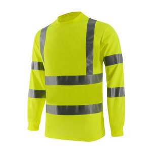 Camiseta de Seguridad Reflectante con Logotipo Personalizado, Camiseta de Seguridad para la Construcción, Ropa de Trabajo para Hombre, Camiseta de Trabajo de Manga Larga - Product Image 2