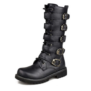 Bota de Montar para Caballo, de Cuero Sintético de Color Sólido, Protección Completa para Montar a Caballo - Product Image 5