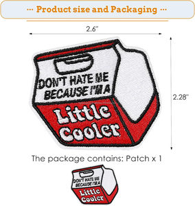 No me odies porque soy un poco más fresco parche bordado hierro en coser palabras parche DIY accesorio Punk Skull Cool parches - Product Image 4