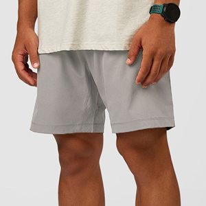 Shorts de sport décontractés pour hommes, longueur genou, été-automne, séchage rapide, respirants, écologiques, avec cordon de serrage, confortables, couleur unie, en toile - Product Image 3