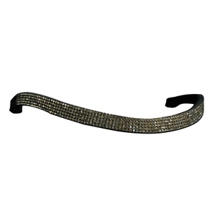 Brida de caballo de cuero indio con banda de cejas de diseño personalizado - Product Image 4