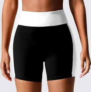 Shorts Deportivos Transpirables de Secado Rápido de Alta Calidad para Mujer, Cintura Alta, Corte Holgado, Bolsillos, Cintura Antideslizante, para Gimnasio, Correr, Verano - Product Image 1