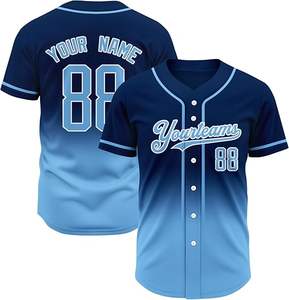 Maillot de baseball personnalisé pour équipe, avec nom, numéro et logo brodés, respirant, séchage rapide, en polyester, pour hommes et femmes - Product Image 5