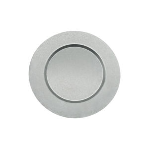 Assiette de service ronde en métal doré Lavie Creations, design moderne, passe au lave-vaisselle, pour la décoration de mariages et de fêtes - Product Image 2