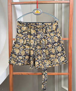 Nuevos pantalones cortos elegantes de verano con estampado Floral para mujer, vestido elegante con cinturón de bolsillo, lazo de secado rápido, transpirable, decoración corta con volantes - Product Image 2