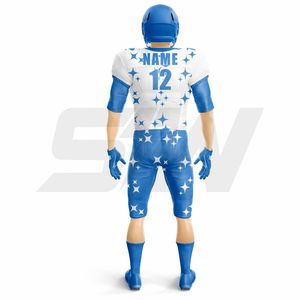 Jersey de Fútbol Americano con Orificios de Malla, MOQ Bajo, Proveedor OEM, Ropa Deportiva Personalizada para Equipos, Poliéster de Primera Calidad - Product Image 3