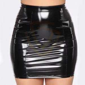 Falda de Cuero Casual Personalizada de Alta Calidad para Mujer, Falda de Cuero para Ejercicio, Falda de Cuero para Mujer al por Mayor - Product Image 4