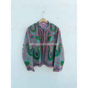 Suzani <b>Velvet</b> <b>Jacket</b> Handmade Floral Embroidery <b>Jacket</b> Boho Hippie <b>Jacket</b> Inside Cotton Iining <b>Jacket</b> <b>Women's</b> Winter <b>Jacket</b> - Product Image 1